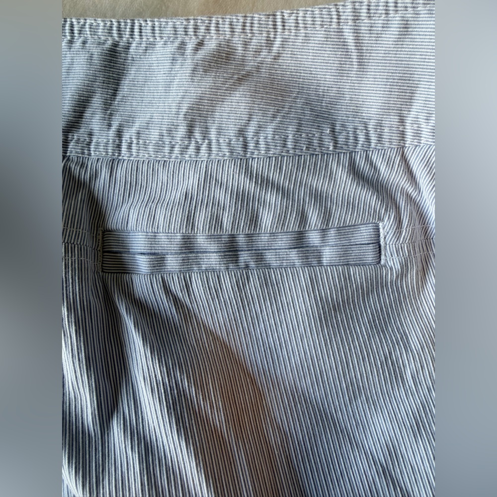 Rafaella Bermuda Shorts Womens 18W Blue Stripe Cotton Stretch - Picture 7 of 11